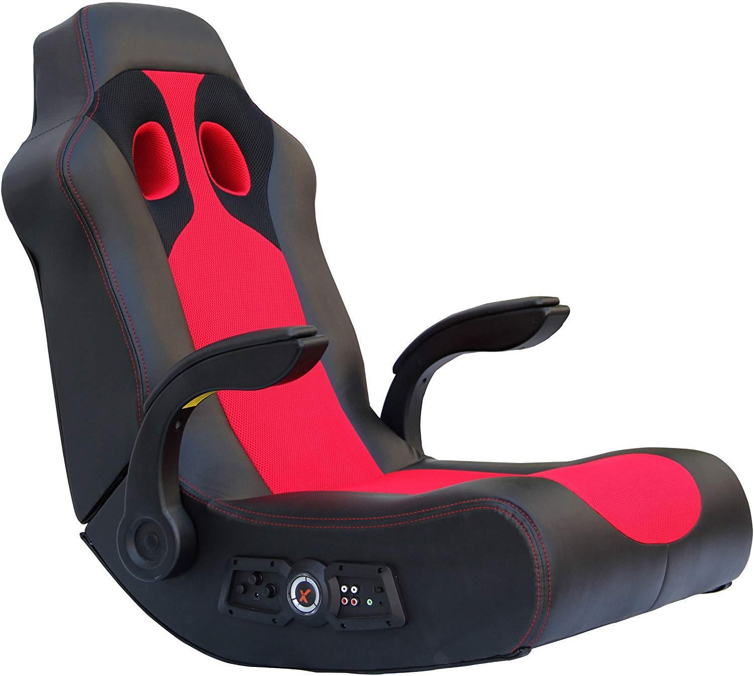 Ace Bayou X Rocker Vibe 2.1 Wireless Bluetooth Highback Rocking Video Gaming Floor Chair